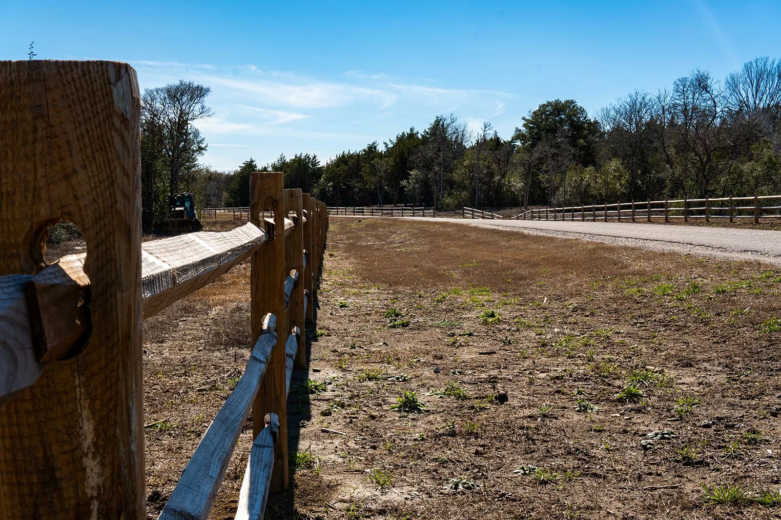 The fencing that is part of the Timber Bridge Community. Containing land for sale in Texas.